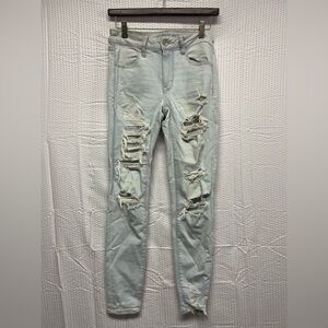 Light Blue Distressed Jeans